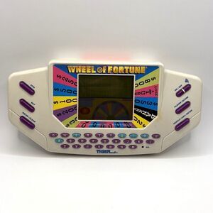 Vintage Wheel of Fortune Electronic Game w/ Cartridge Complete Works Tiger 1995